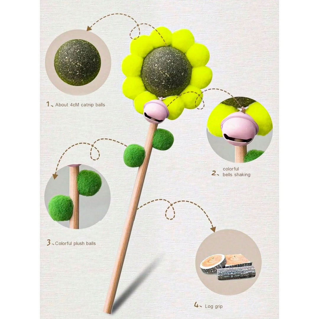 Pet Village Sunflower Cat Stick Toy