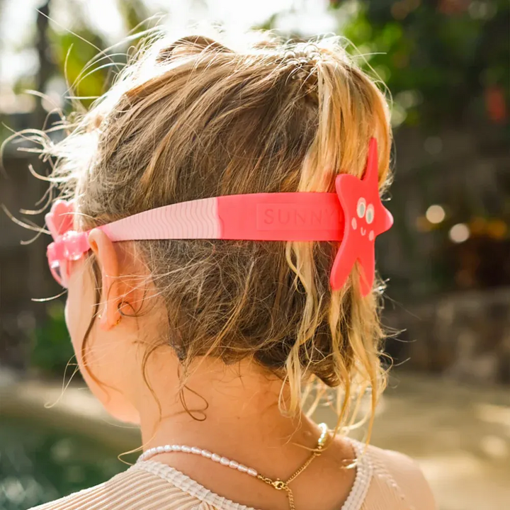 نظارات سباحة صغيرة SunnyLife ميوزيكال حورية البحر فراولة نيون