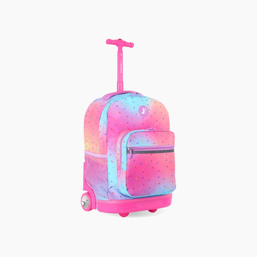 J WORLD Sunrise Rolling Backpack (18 Inch)