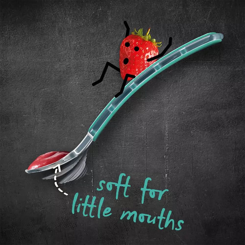 Supa Soft First Weaning Spoon 2 Pieces - HUNA