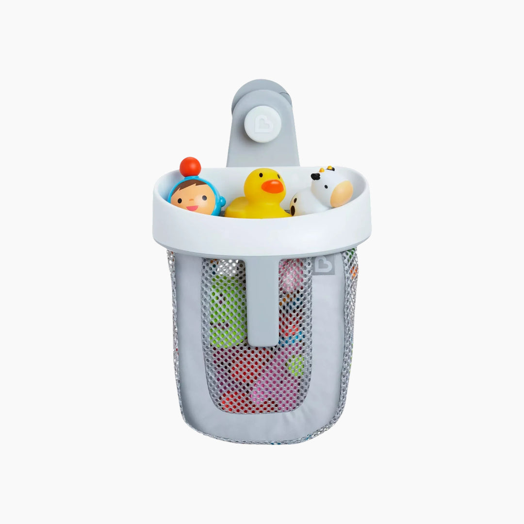 Munchkin Super Scoop baby bath toy organiser with Push-Lock™ suction cup