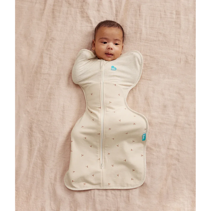 Love To Dream Swaddle Up™ Original Cotton Fleece 1.5 Tog Oatmeal Twigs