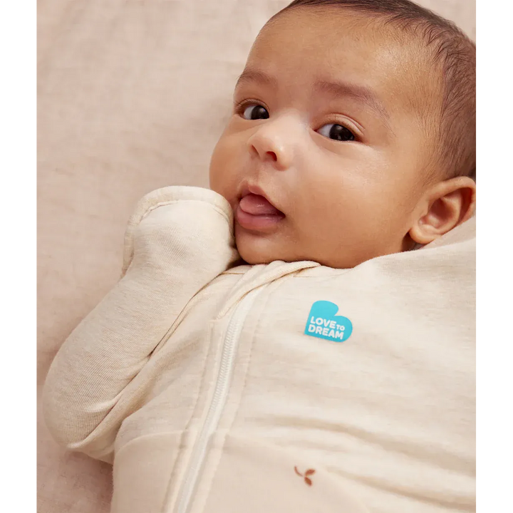 Love To Dream Swaddle Up™ Original Cotton Fleece 1.5 Tog Oatmeal Twigs