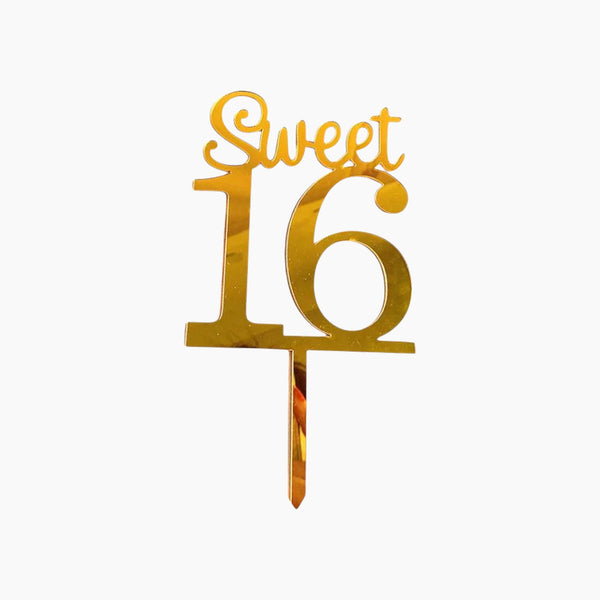 Sweet 16 Cake Topper