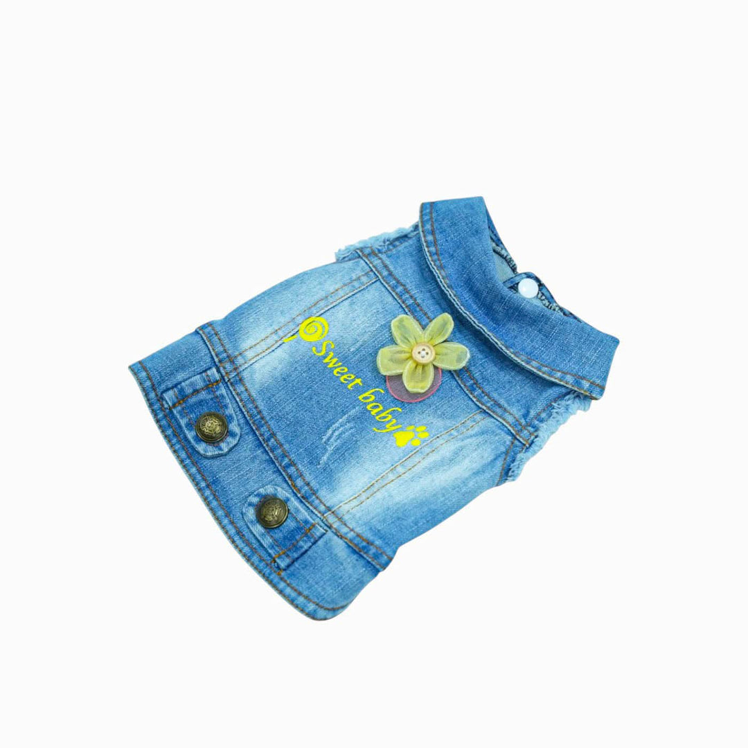 Best Buddies Dog Jeans Jacket - HUNA