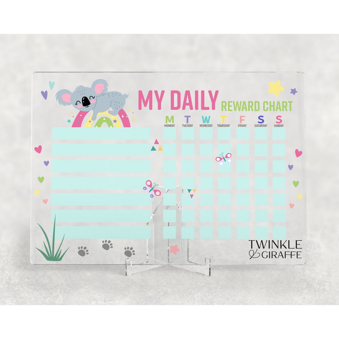 Twinkle &amp; Giraffe Acrylic Reward Chart