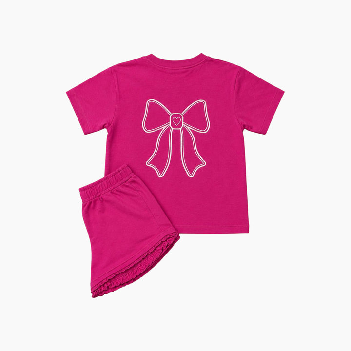 Patch &amp; Puddle Little Sweet bow set, size 5-6