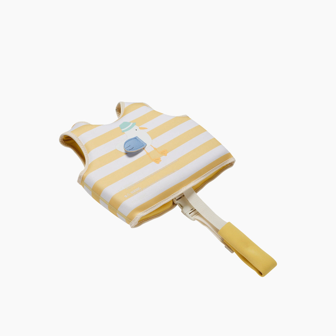SunnyLife swim vest for children in mustard stripe