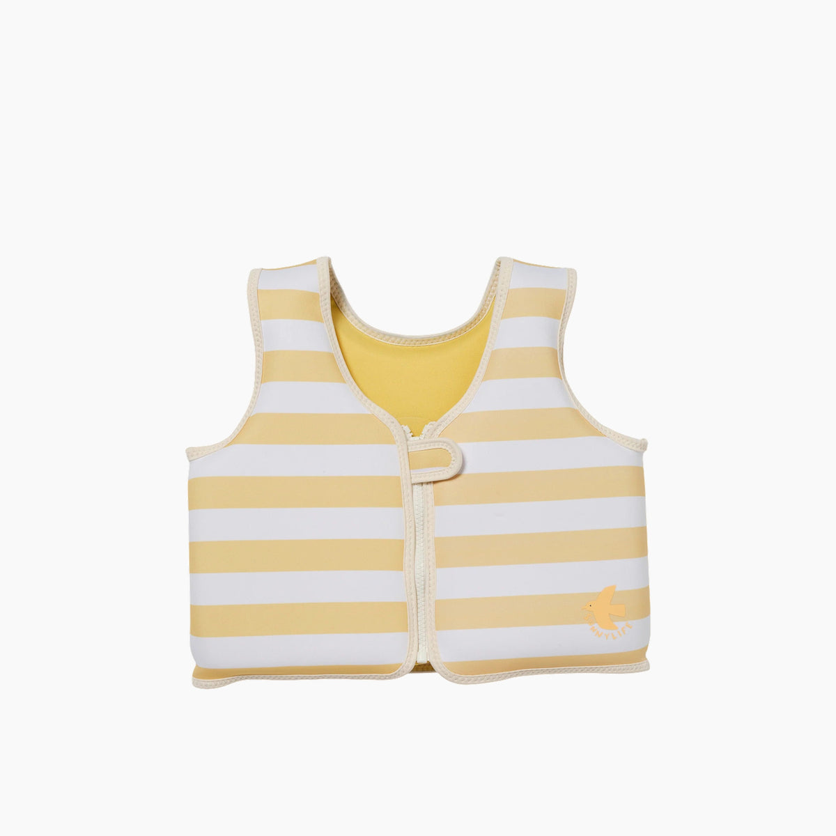 SunnyLife swim vest for 3-6 year olds with mustard stripe pattern