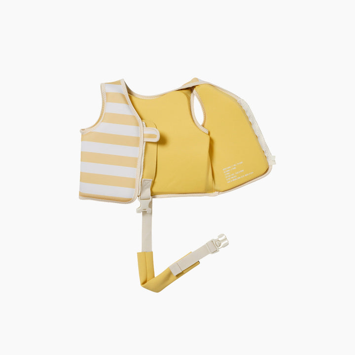 SunnyLife swim vest for 1-2 year olds in mustard stripe
