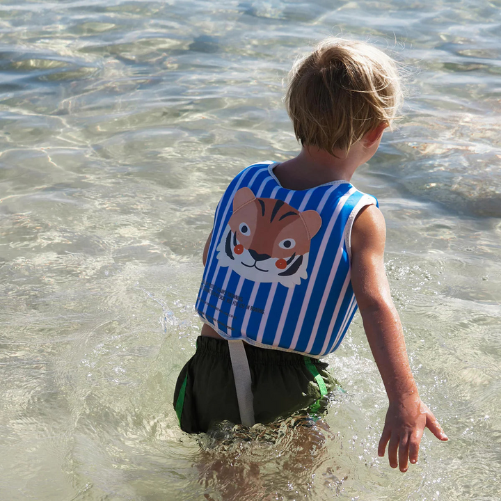 SunnyLife Tino the Tiger Blue swim vest