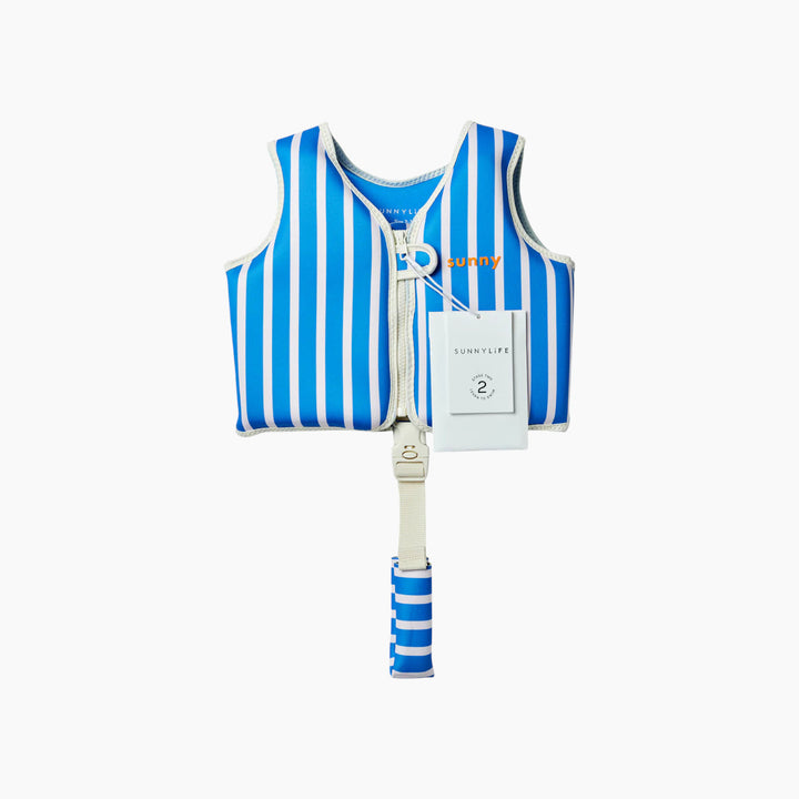 SunnyLife Tino the Tiger Blue swim vest for toddlers