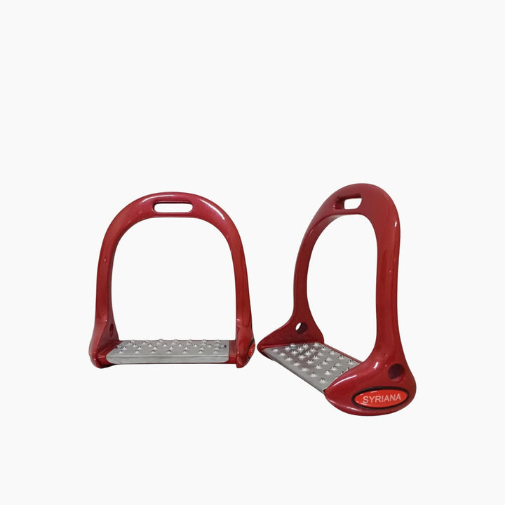 Syriana Stirrups in bright red
