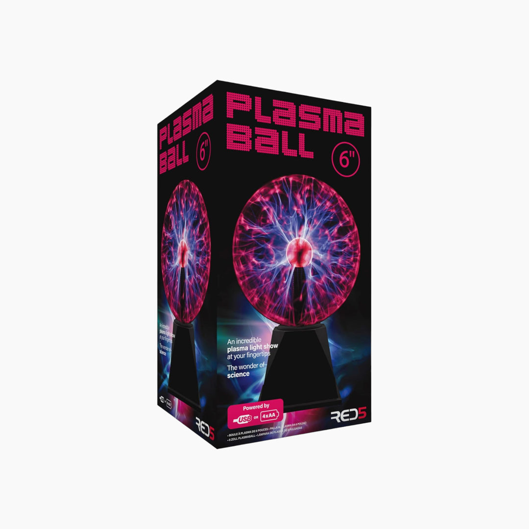 RED5 6” USB plasma ball with dynamic colored light streams