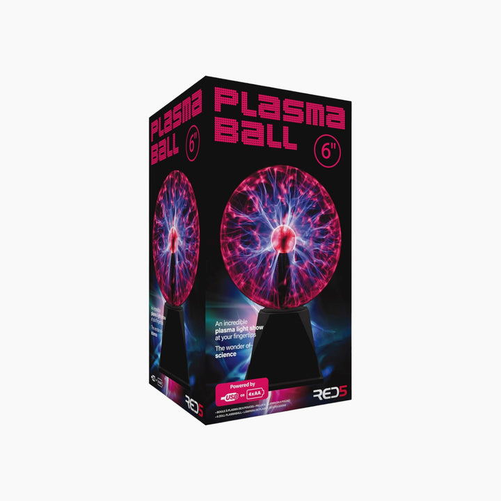 RED5 6” USB plasma ball with dynamic colored light streams