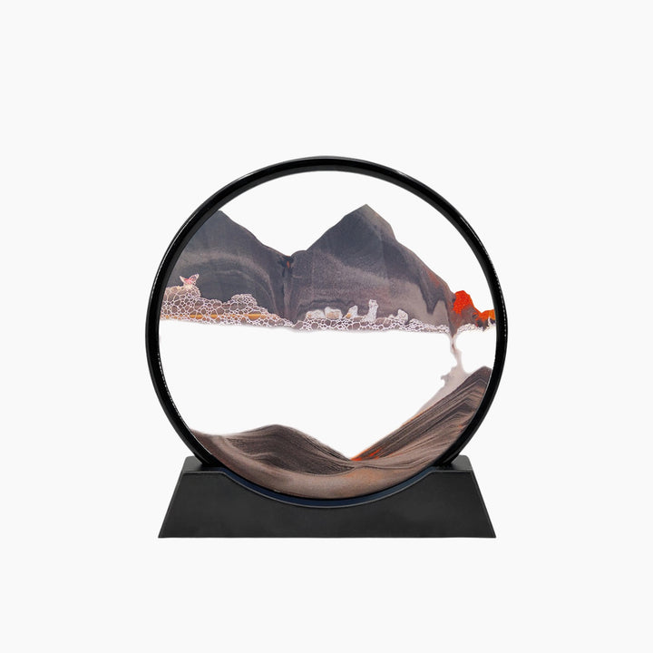 InGenious Moving Sand Art circular sandscape display