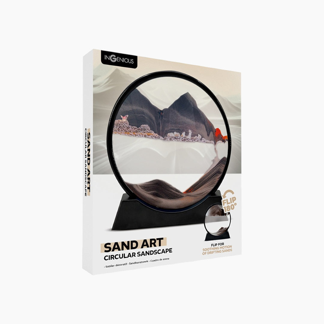 InGenious circular moving sand art display