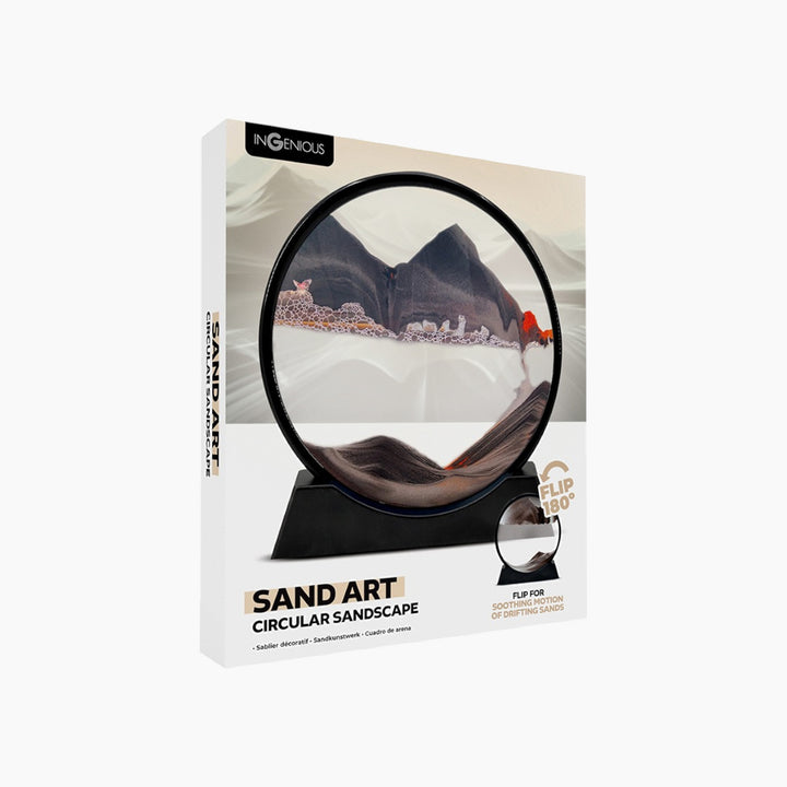 InGenious circular moving sand art display