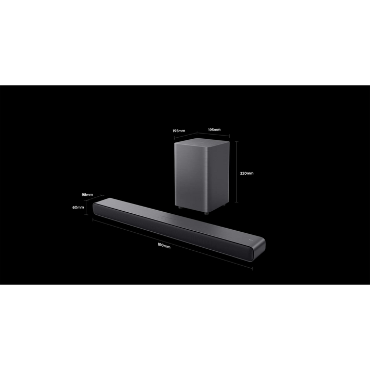 TCL S55H 2.1ch Pro Super Bass Soundbar