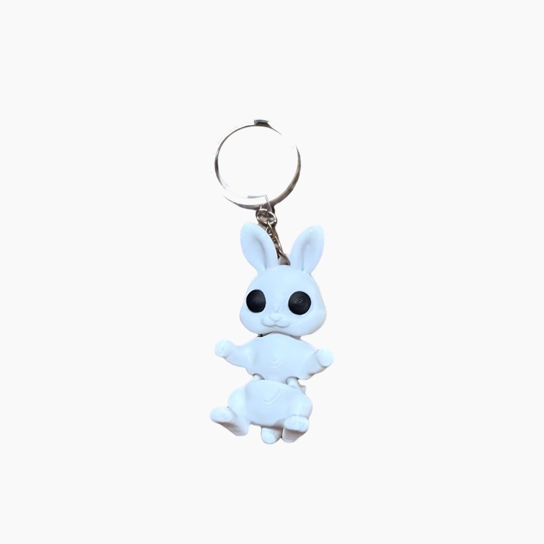 Snow Bunny Keychain