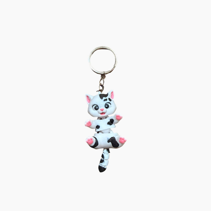 Spotted Cat Keychain