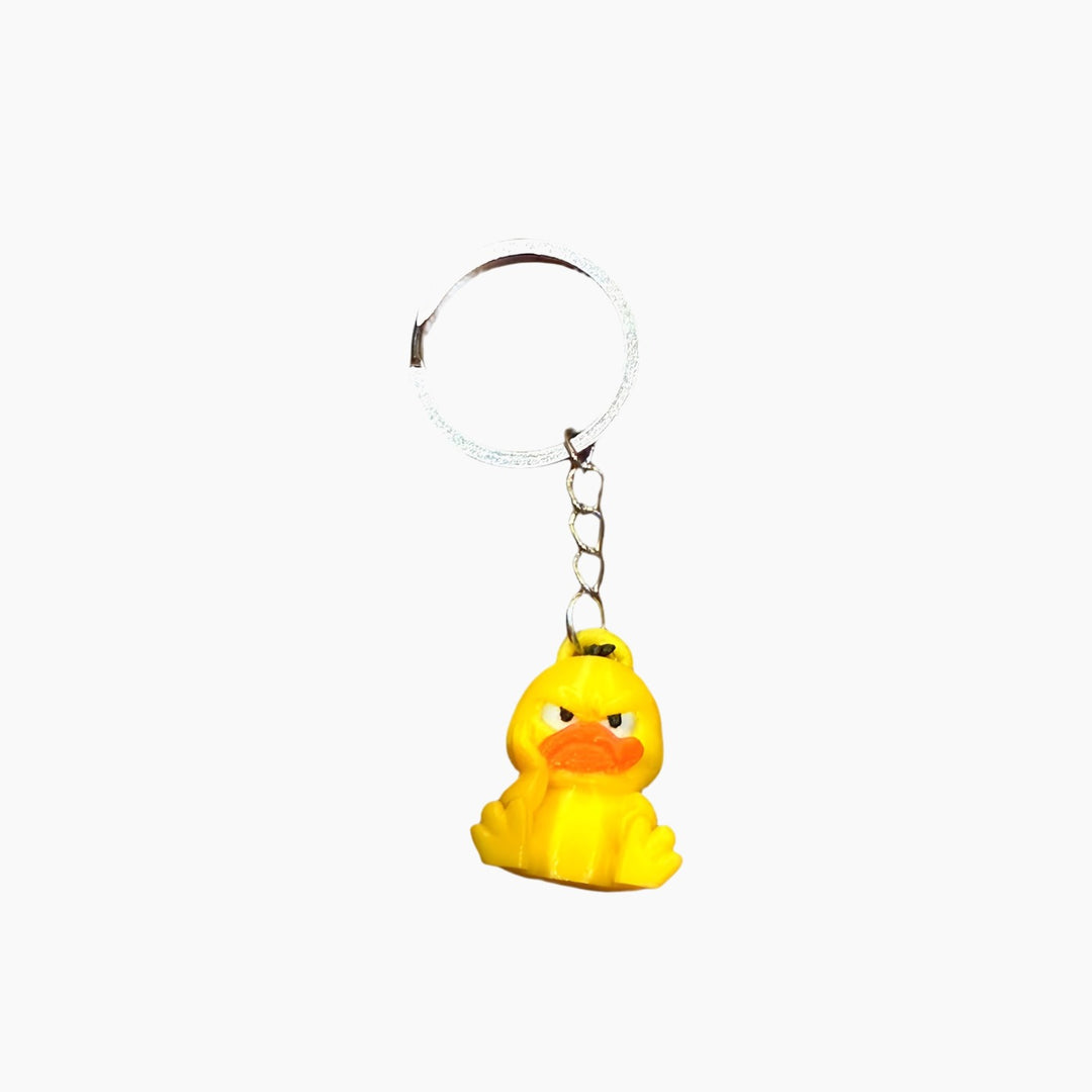 Grumpy Duckling Keychain