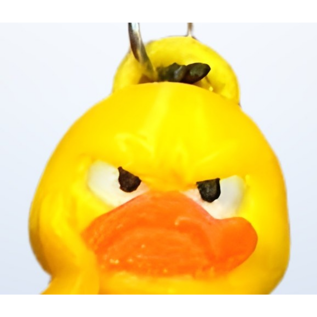 Grumpy Duckling Keychain