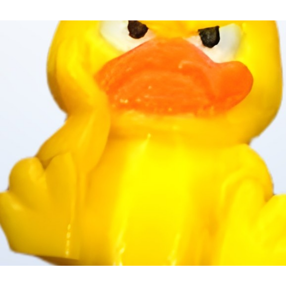 Grumpy Duckling Keychain