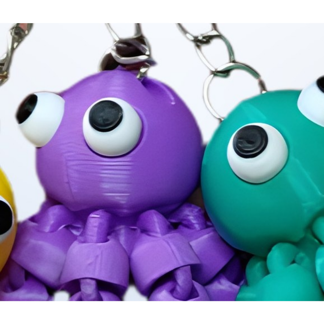 Octopus Trio Keychain