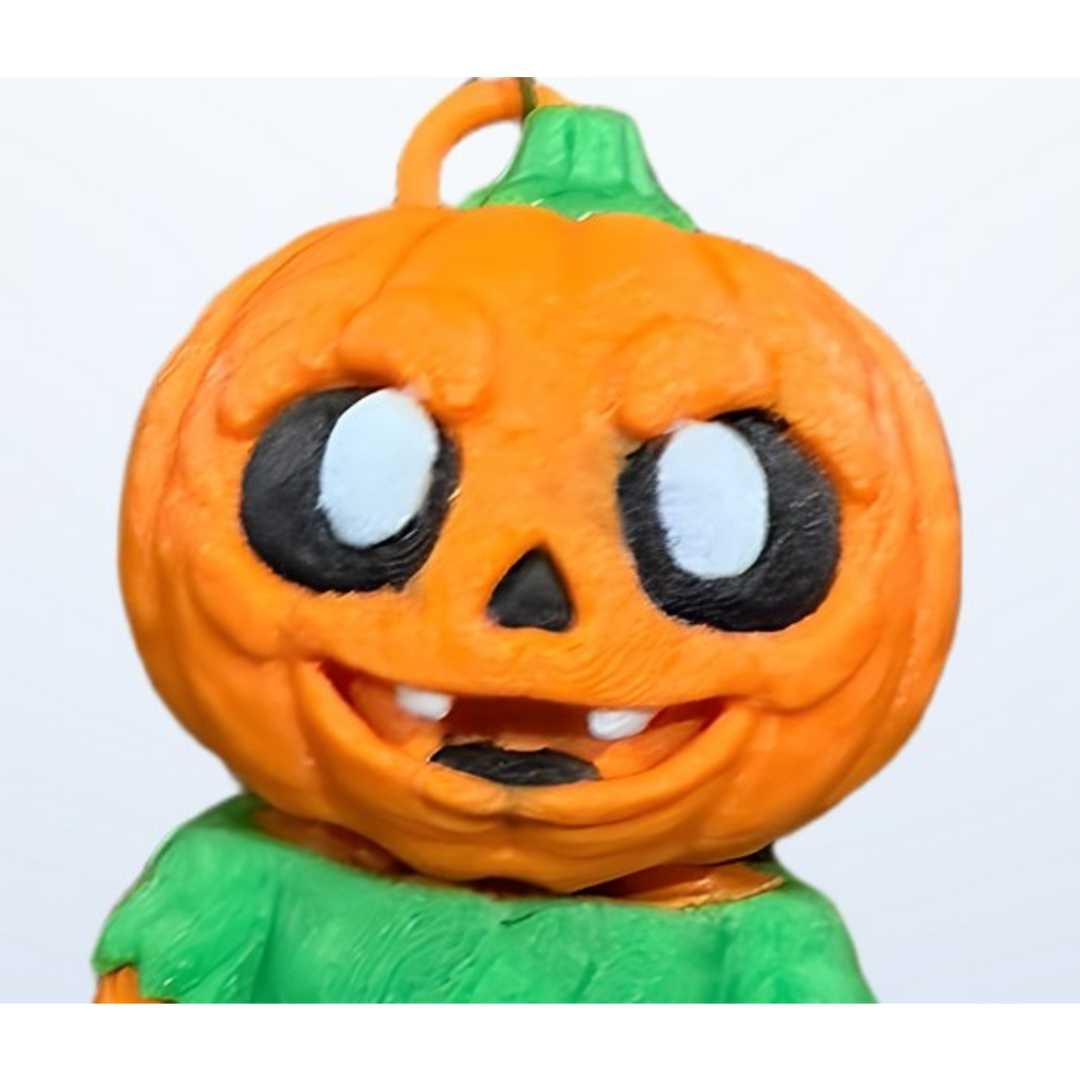 Pumpkin Kid Keychain