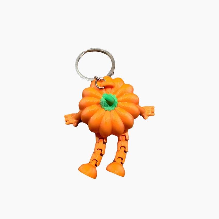 Walking Pumpkin Keychain