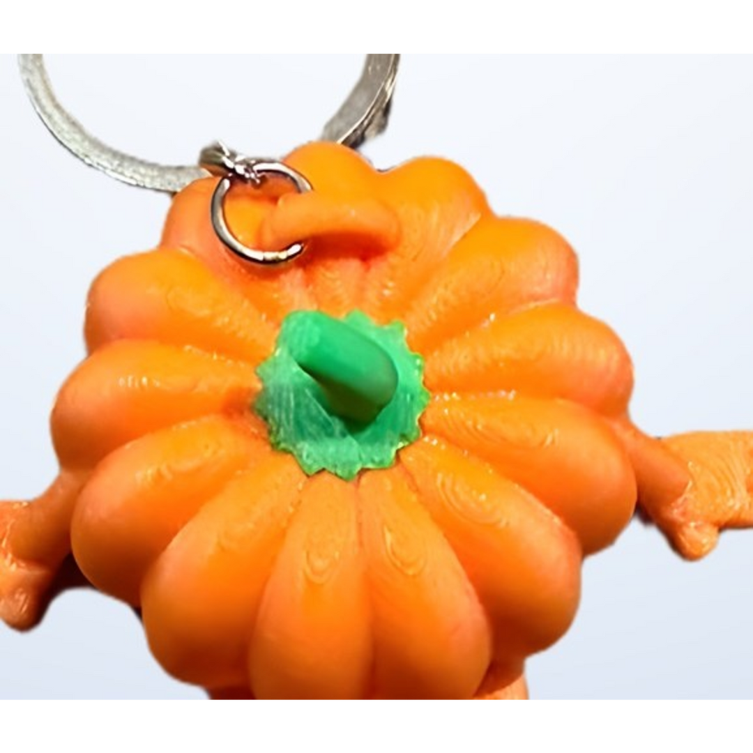 Walking Pumpkin Keychain
