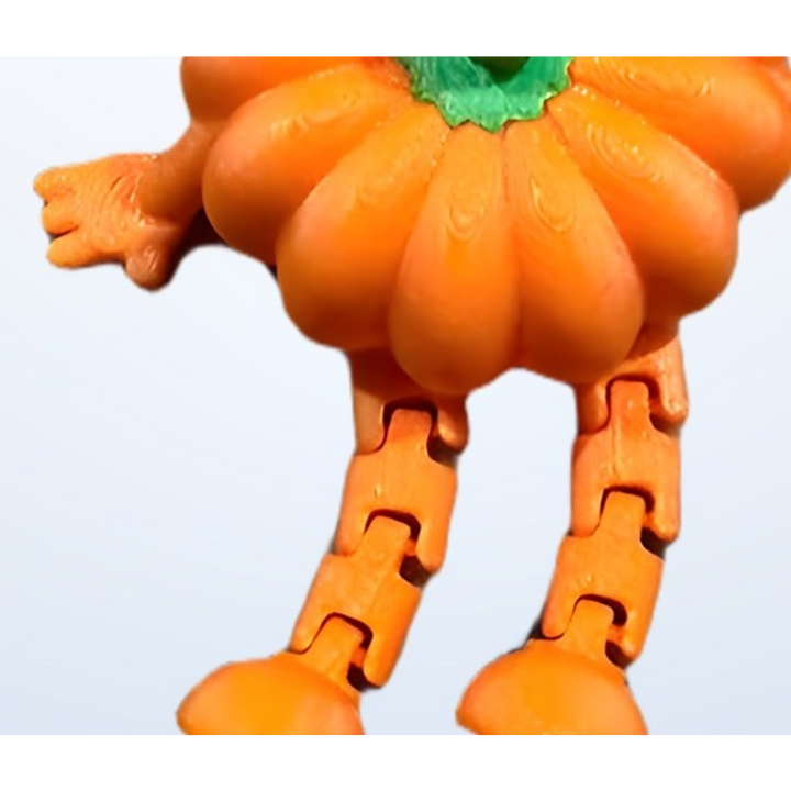 Walking Pumpkin Keychain