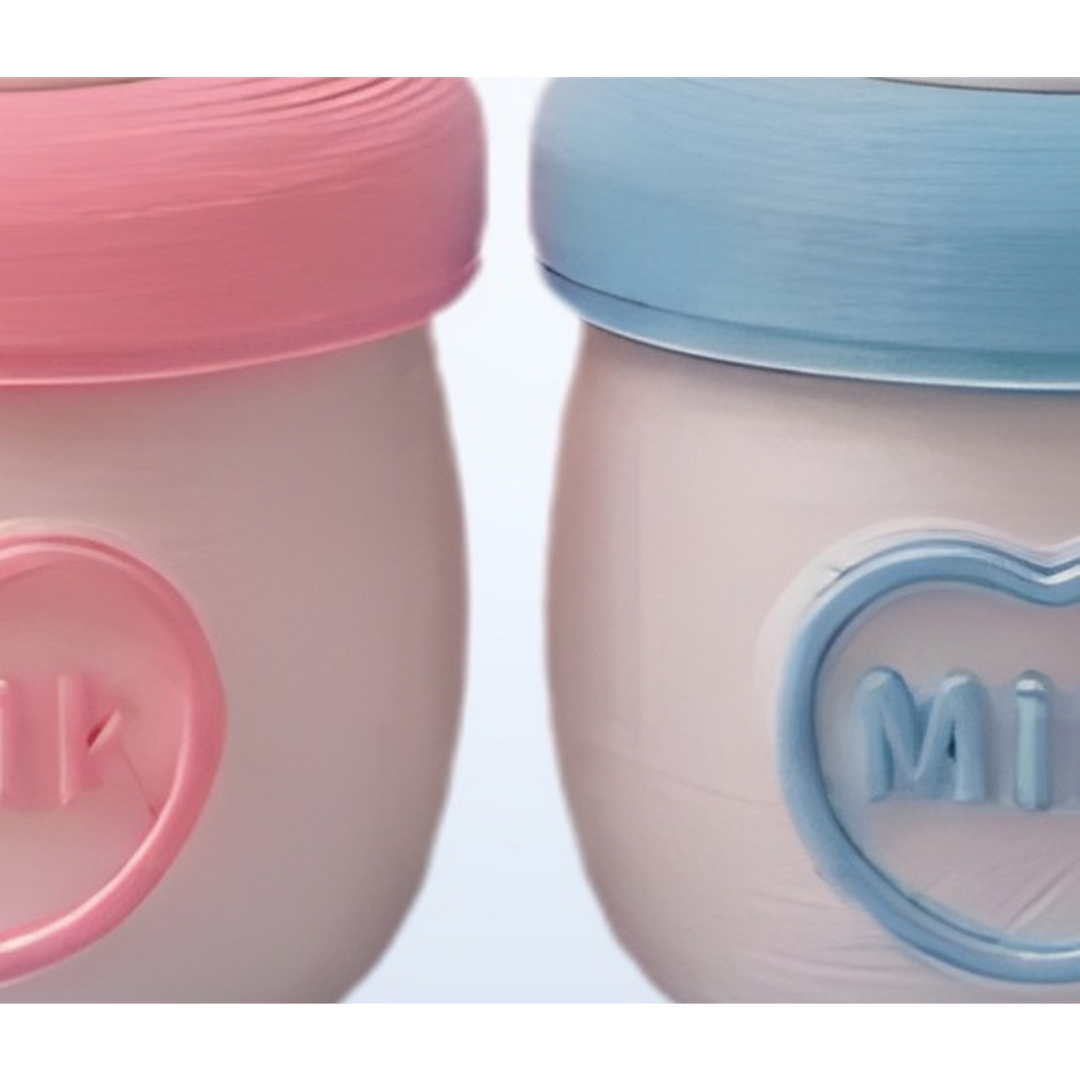 Baby Bottles Keychain