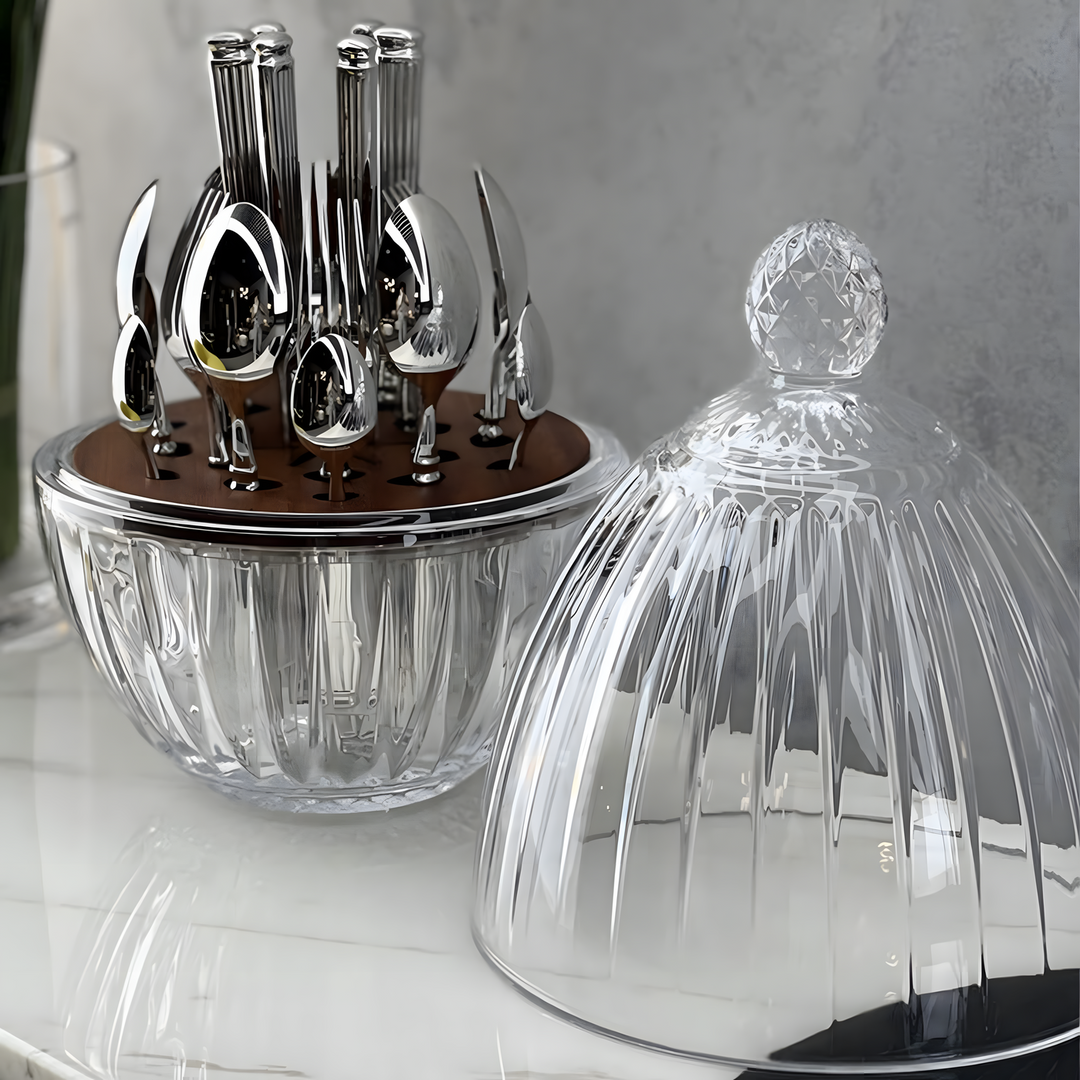 TH Essentials large crystal utensil holder