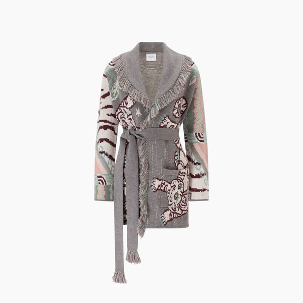Hayley Menzies Tibetan Tiger Merino Cardigan Grey