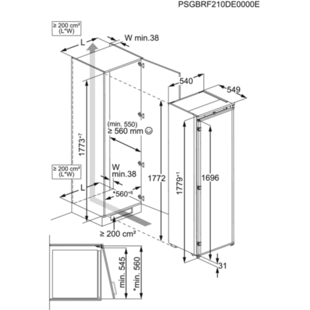 AEG Fridge 310L