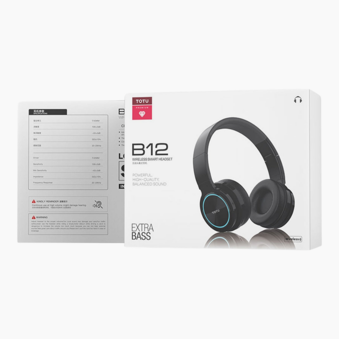 TOTU B12 Wireless Headset with RGB breathing lamp