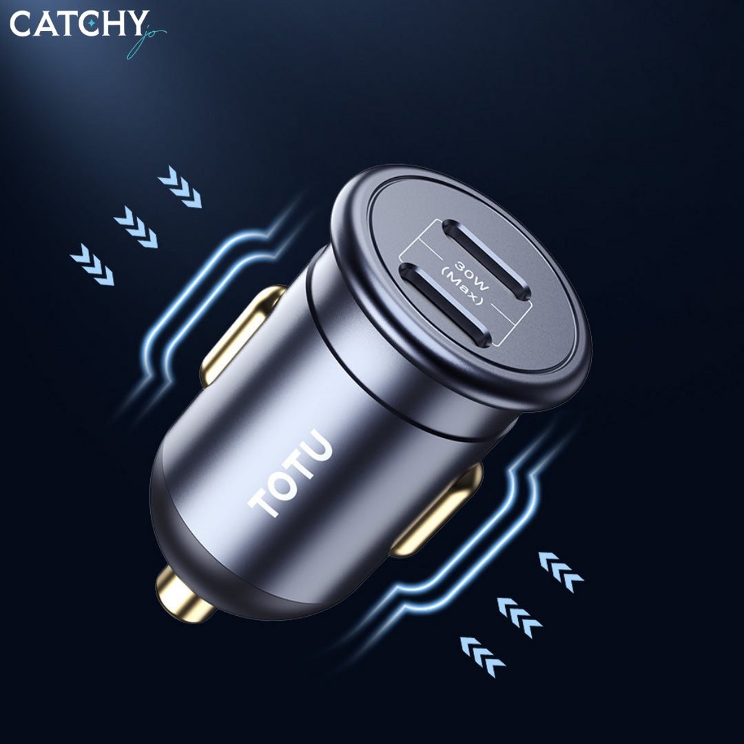 TOTU DCCPD-011 Journey Series fast car charger with dual Type-C ports