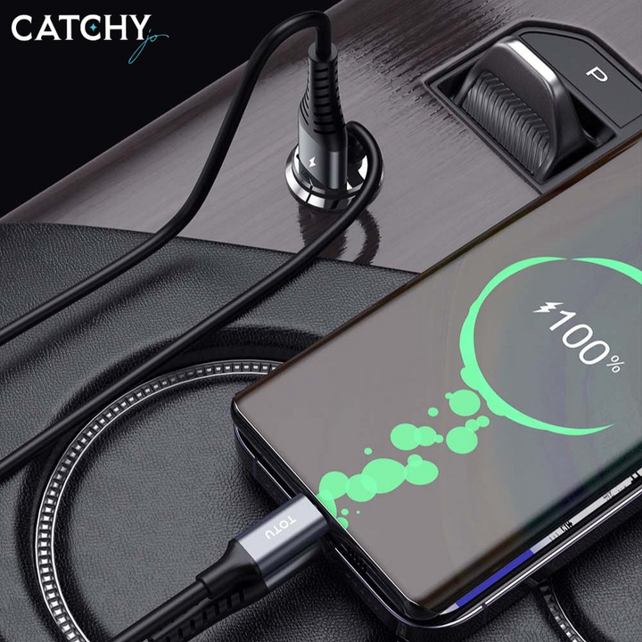 شاحن سيارة TOTU DCCPD-012 مع كابل