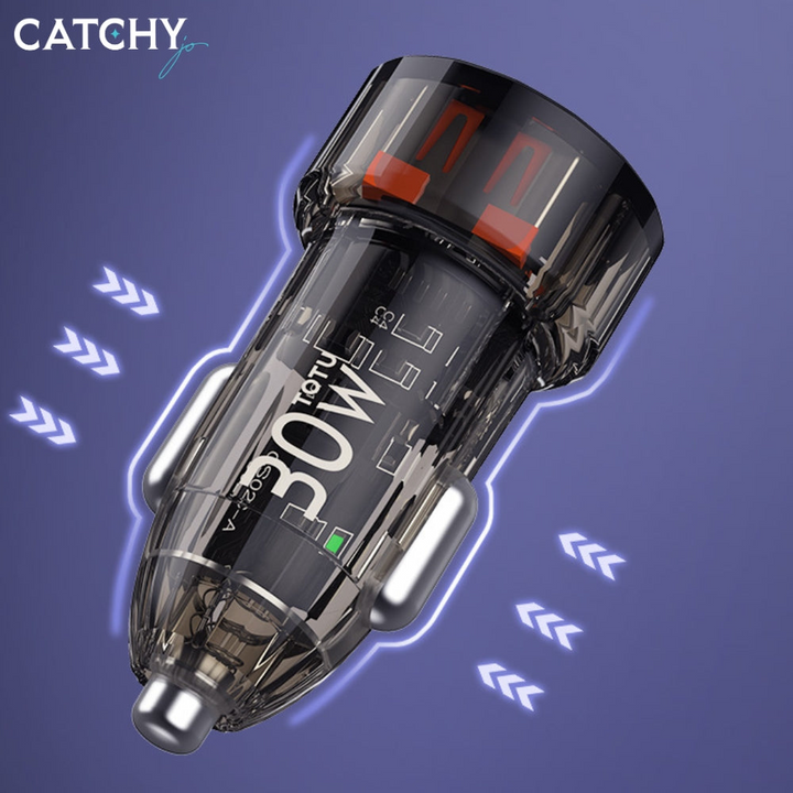 TOTU DCCPD-015 USB+Type-C Car Charger (30W)