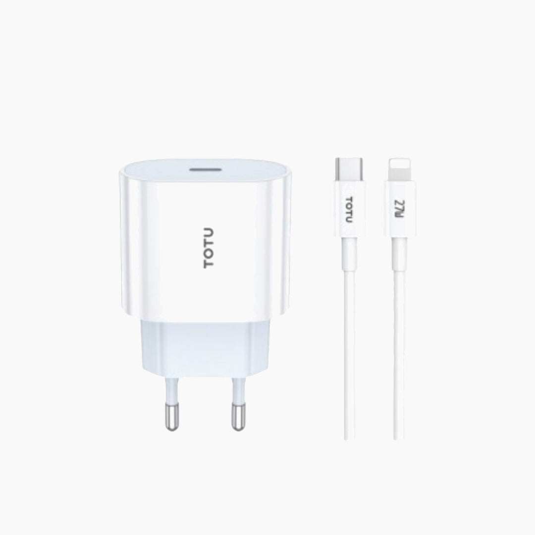 TOTU HC-1 20W fast charging adapter with Lightning cable