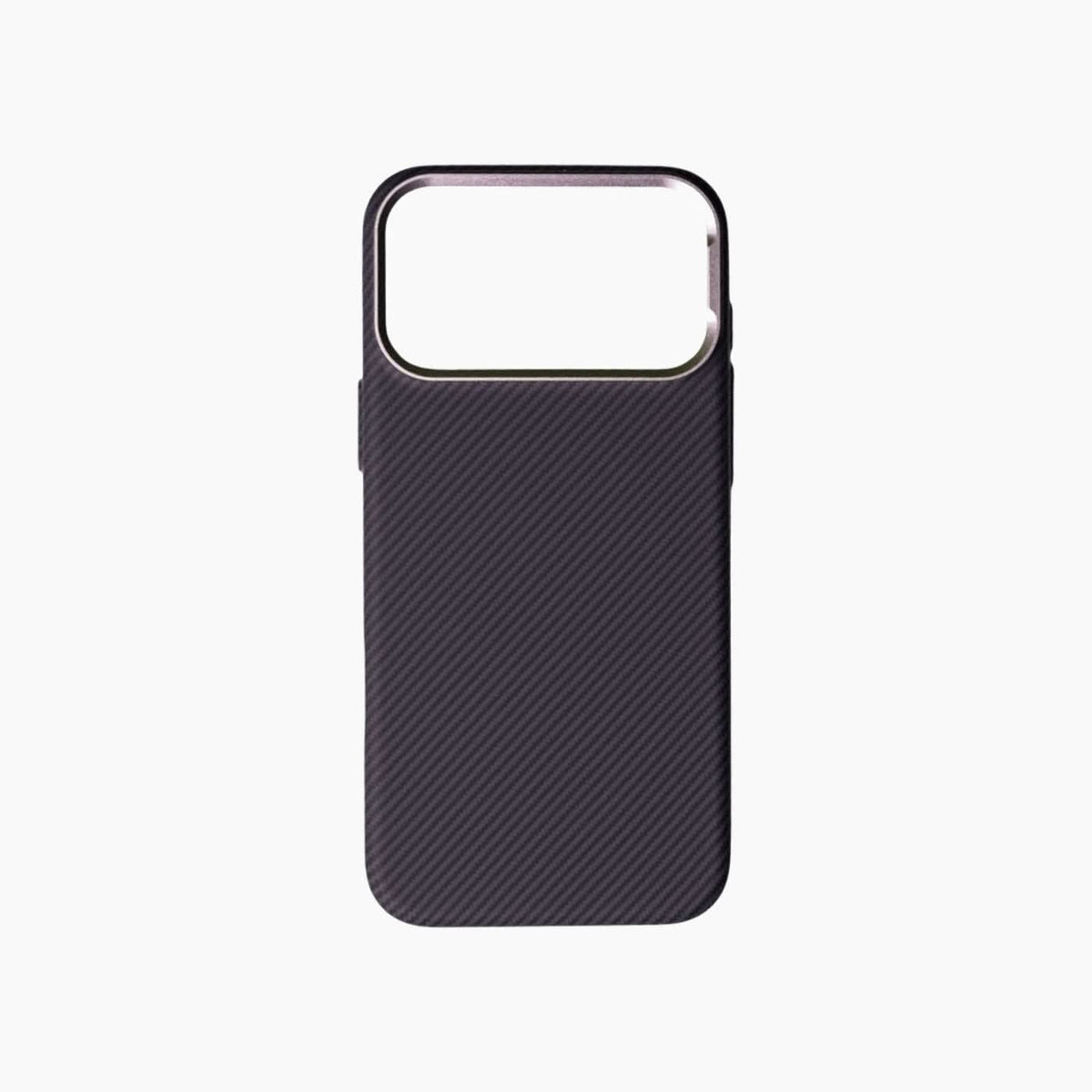 iPhone 17 Pro Max gray carbon-style hard case