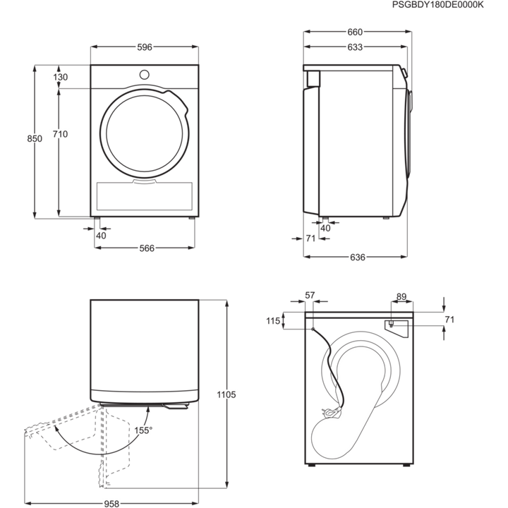 AEG Dryer 9 KG