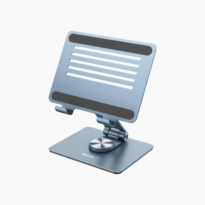 Tabletop holder rotating desktop stand for tablets and laptops