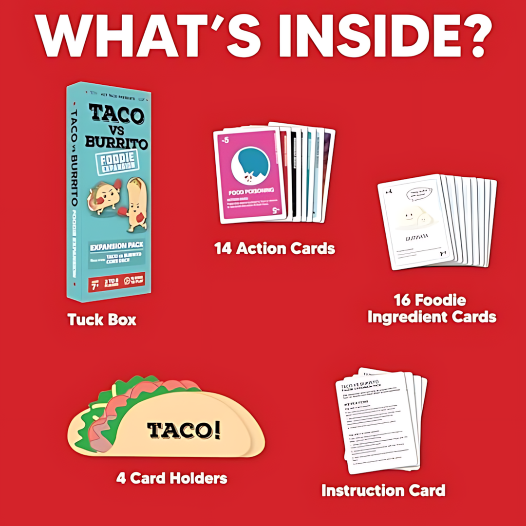 Taco vs Burrito Card Game
