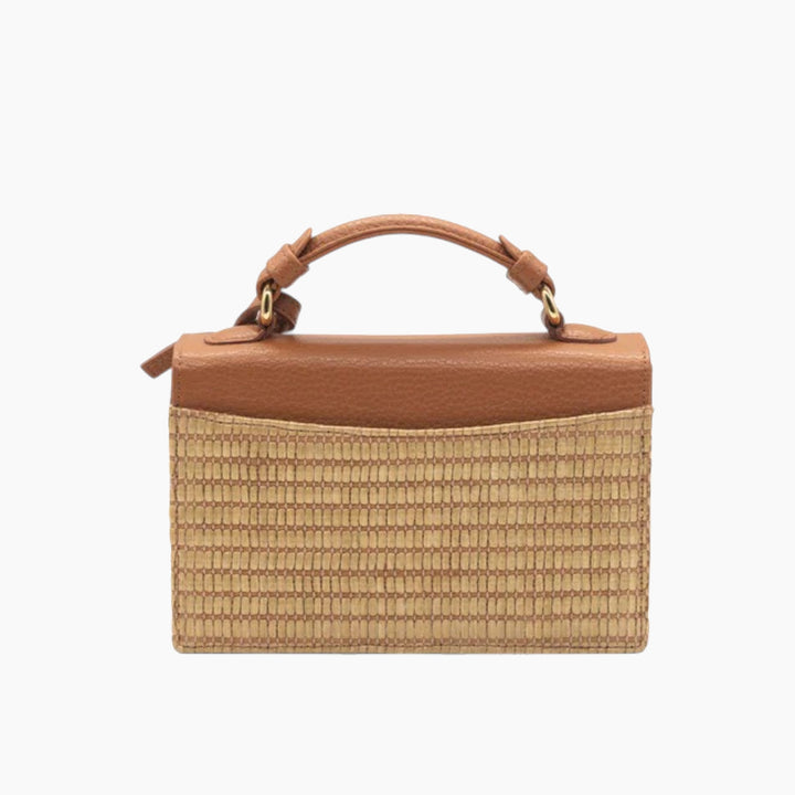 Farah Asmar Raffia Mini Cynthia Top Handle