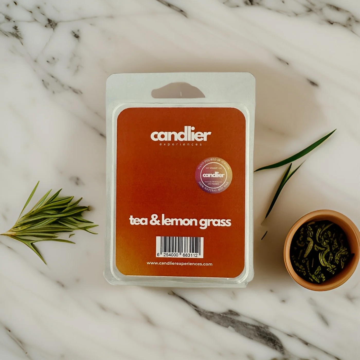 Candlier Tea & Lemongrass Soy Wax Melts Candlier Tea & Lemongrass Soy Wax Melts