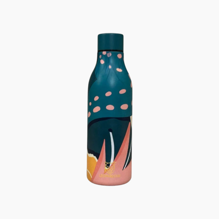 Leopardous Canvas Water Bottle