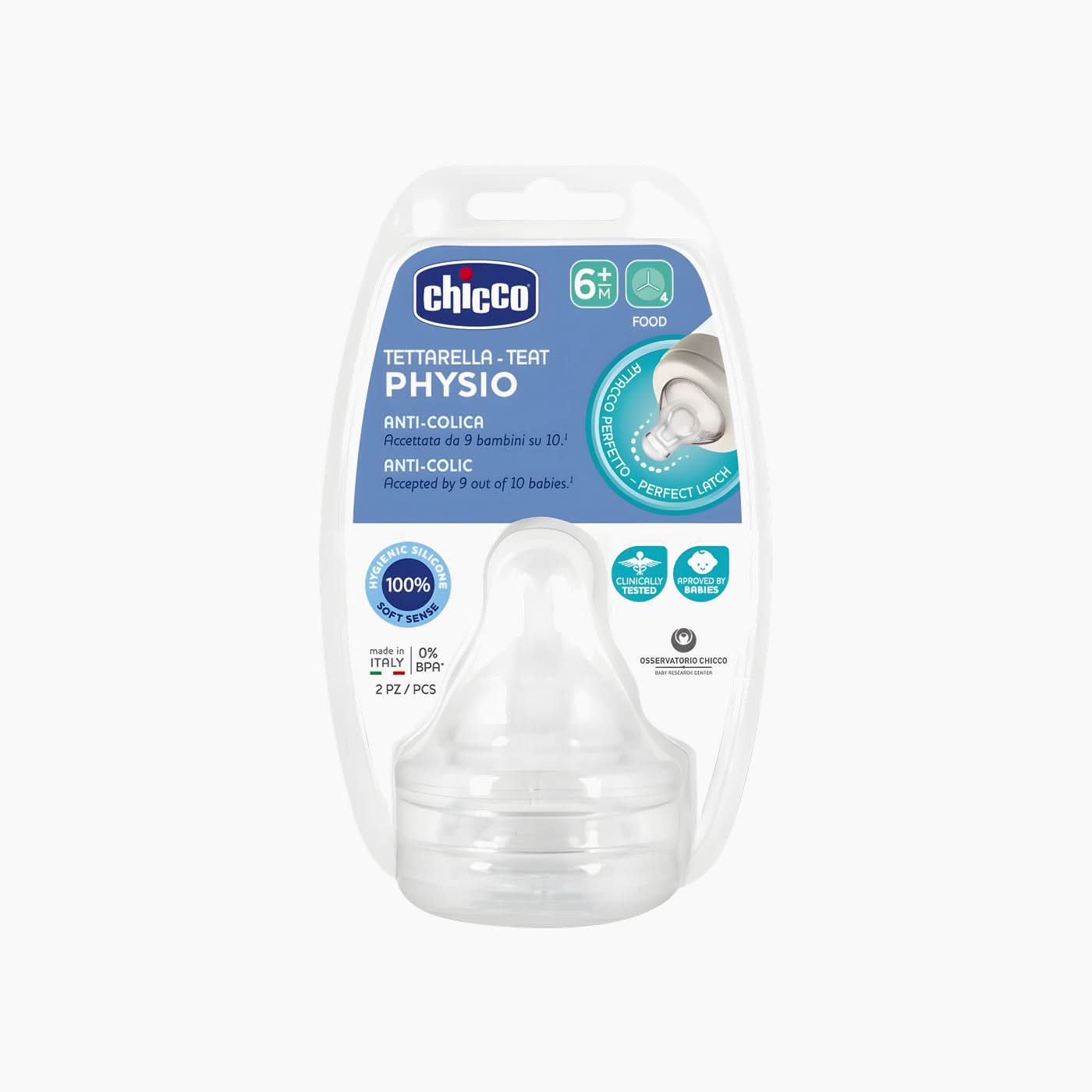 Chicco Perfect 5 Silicone Teats Chicco Perfect 5 Silicone Teats
